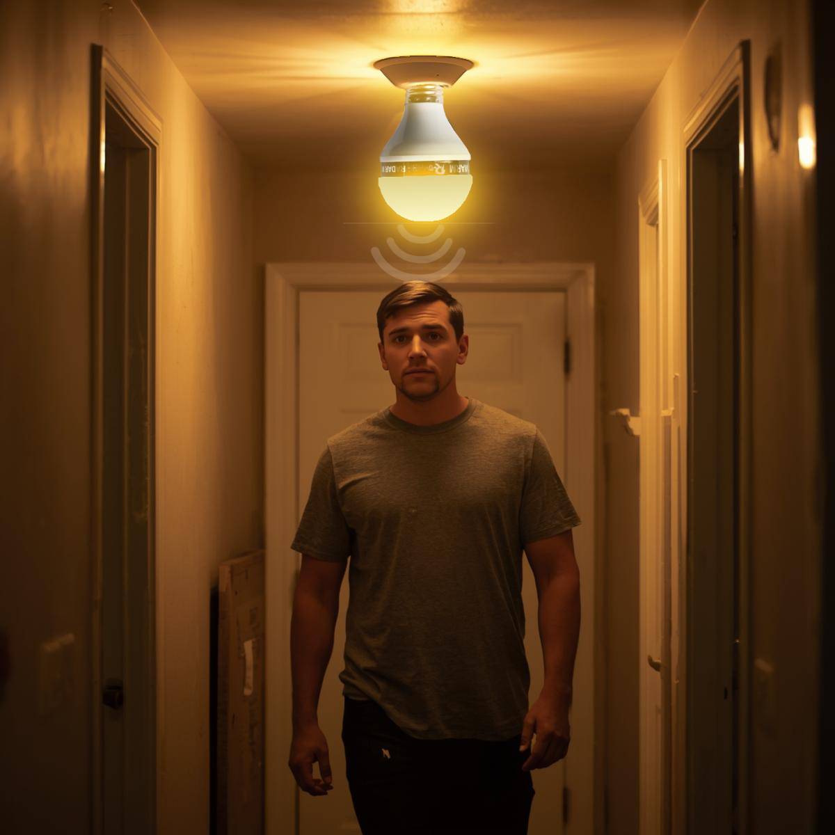 Motion sensor bulb 10W (Warm) - Image 3